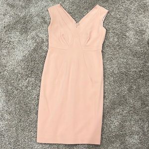 Reiss pink sheath dress size 8 pre-owned in great condition